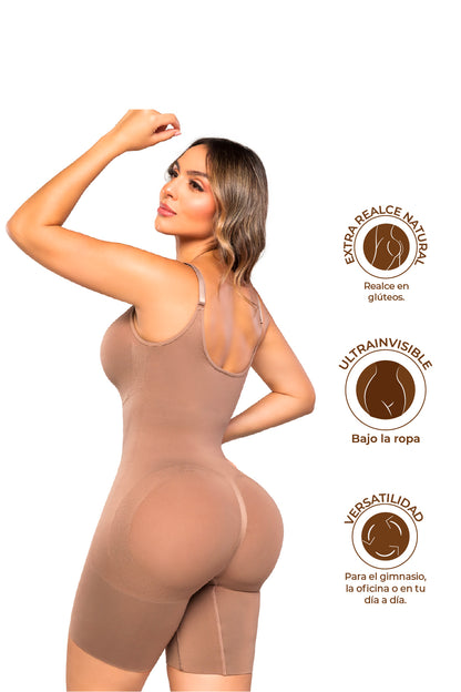 Body Faja Invisible SMI7153 COCOA Espalda alta, curvas redefinidas