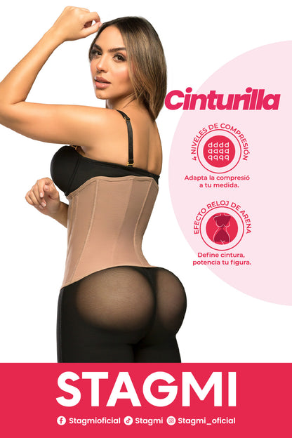 - Cinturilla SMI2025 con doble cierre y compresión estética
- Estructura anatómica que define la cintura sin incomodar