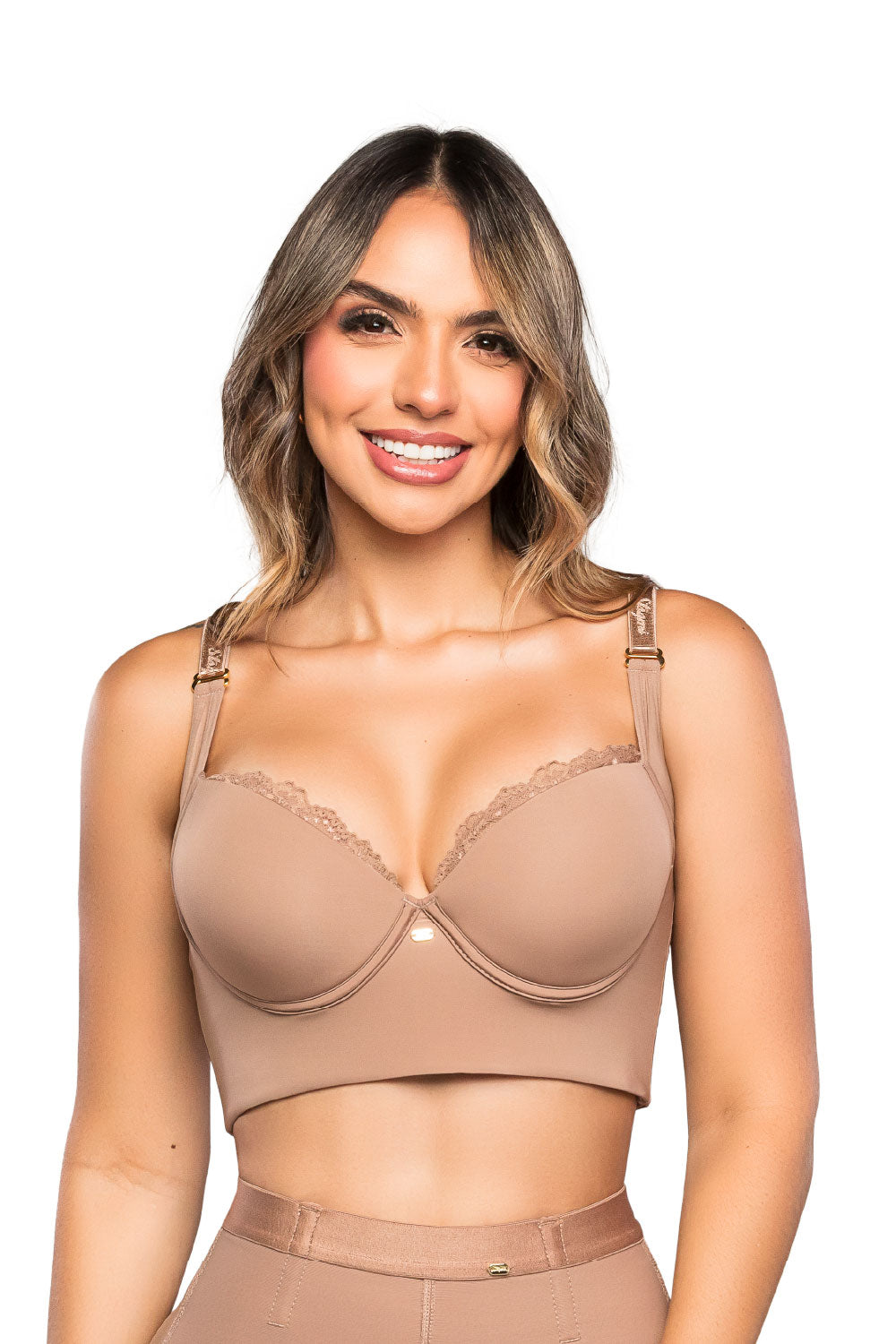 Brasier SMI03050 con control de espalda y encaje sofisticado