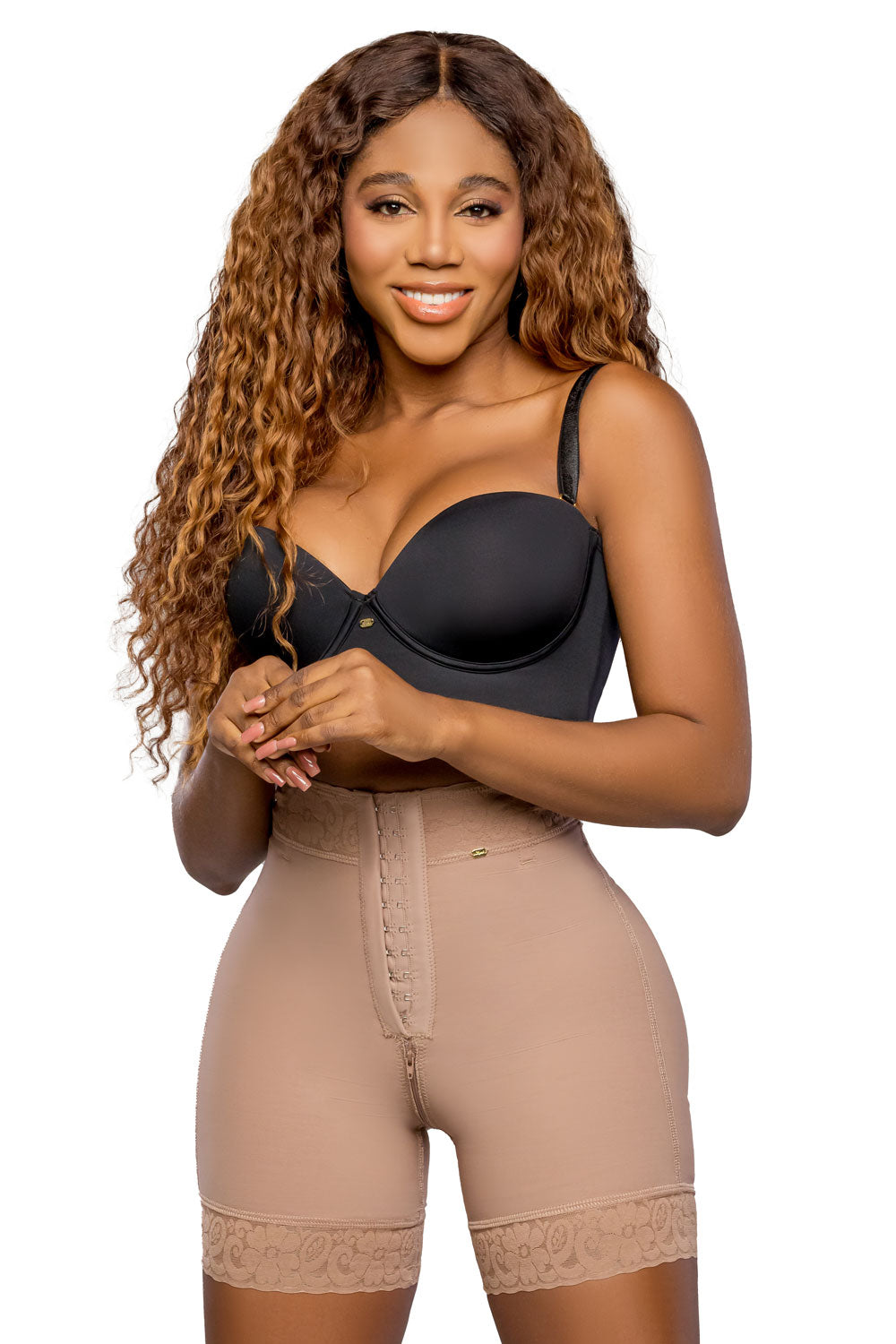 Panty Moldeador SMI04028 La Seductora con abrochadura frontal y lifting extra