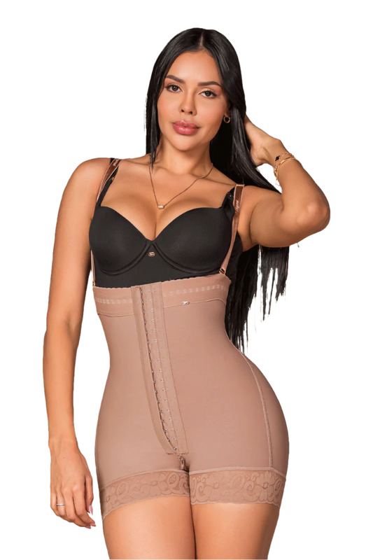 Faja Strapless Supercorta con 3 Niveles de Talla, Tirantes Delgados, UltraInvisible TommyTopControl SMI7137 | Transformación con Moldeo y Lifting Natural