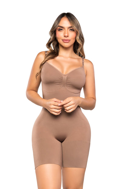Body Faja Invisible SMI7153 COCOA Espalda alta, curvas redefinidas