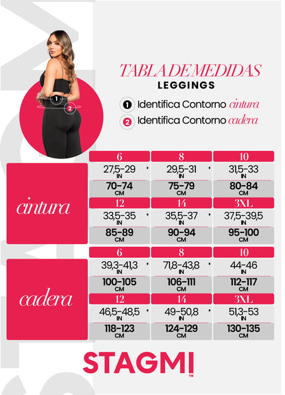 SMI0092 Legging bota campana Ultrainvisible con lifting extra y faja integrada